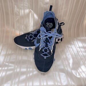 Men’s Nike React Element 55- UNC Tarheels athletic sneakers - CK4852-400